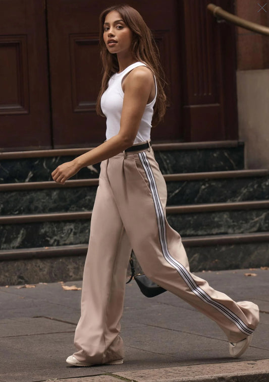 Lorna Jane Retro Suit Pants - Latte