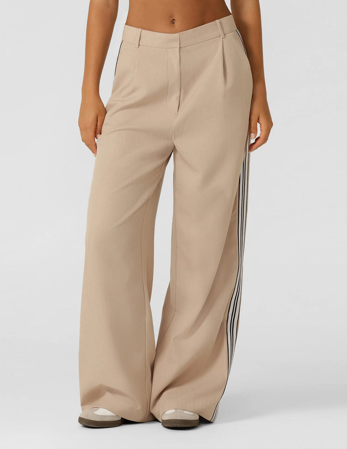 Lorna Jane Retro Suit Pants - Latte