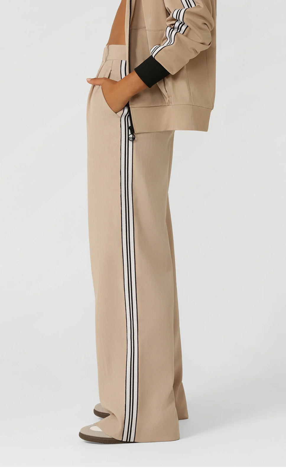 Lorna Jane Retro Suit Pants - Latte