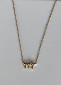 ZAYA COLLECTIVE - 777 CELESTE Angel Numbers Necklac