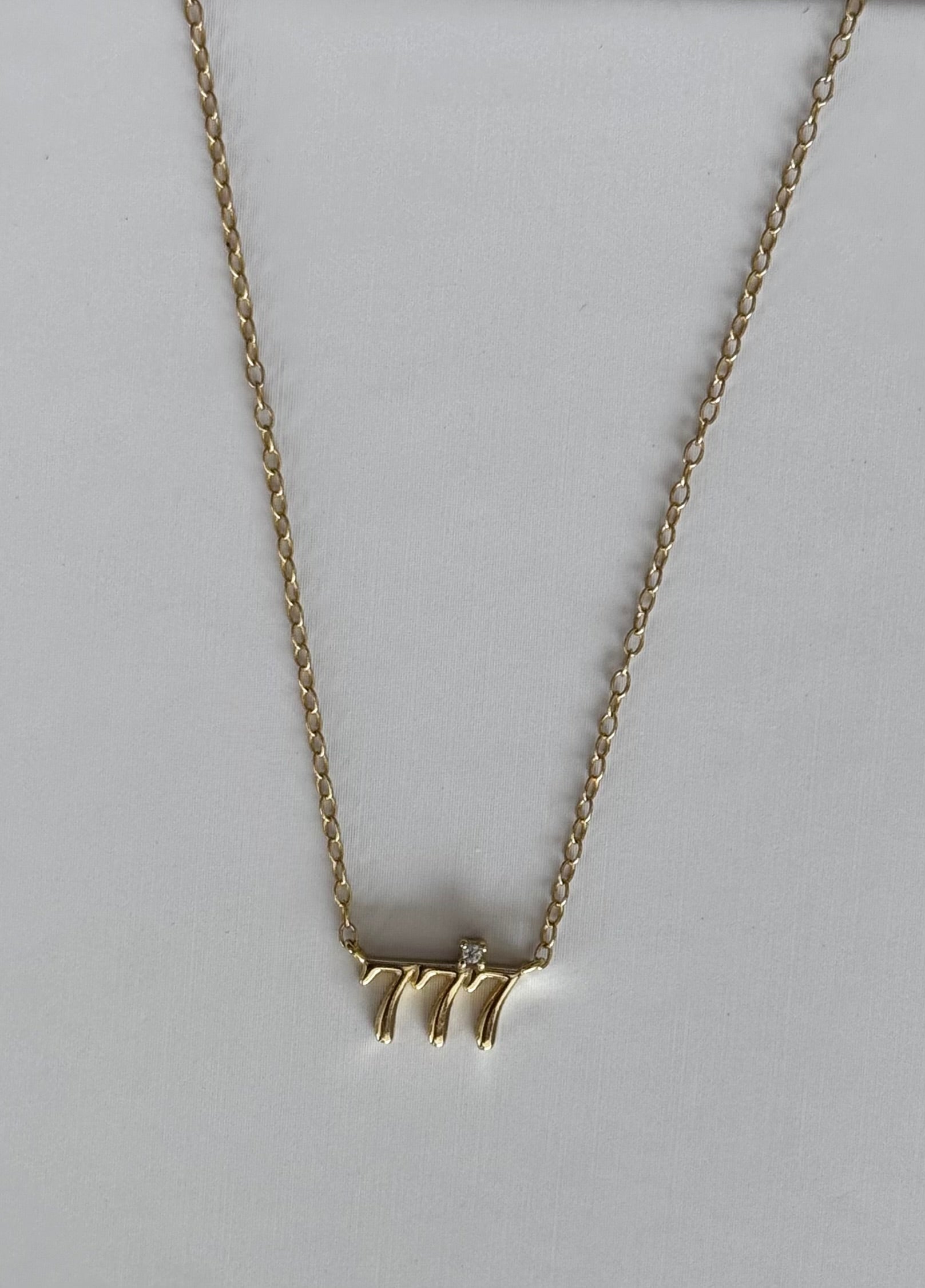 ZAYA COLLECTIVE - 777 CELESTE Angel Numbers Necklac