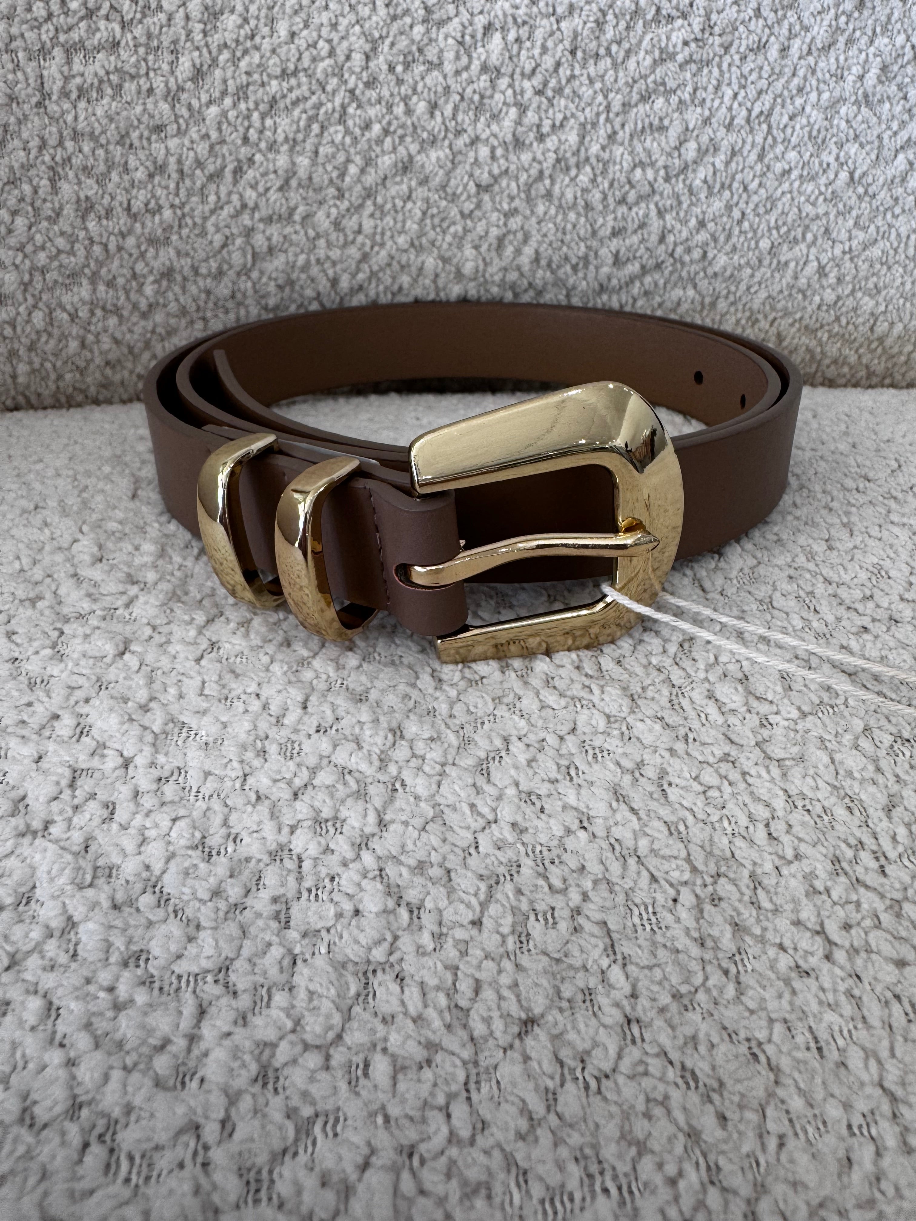 BILLINI Bridget Belt - taupe/gold