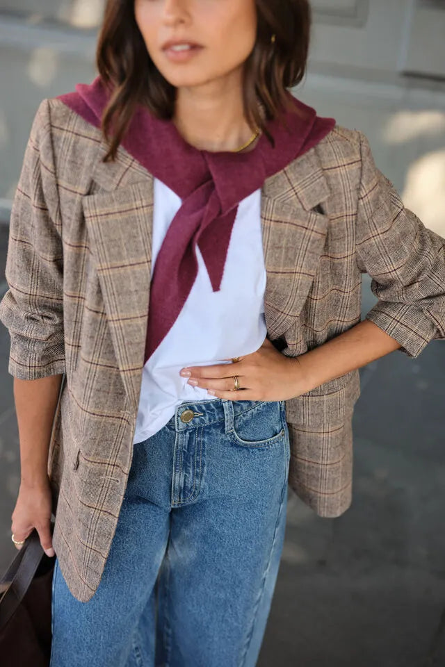 CERES - JONI BLAZER/BROWN CHECK