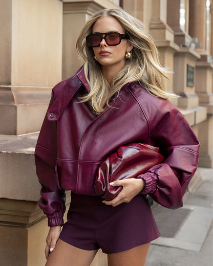 BILLINI Kyla Clutch Bag Crinkle  - Cherry