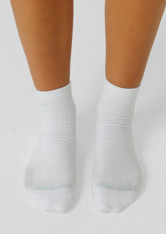 LORNA JANE Quarter Crew Socks 2pk