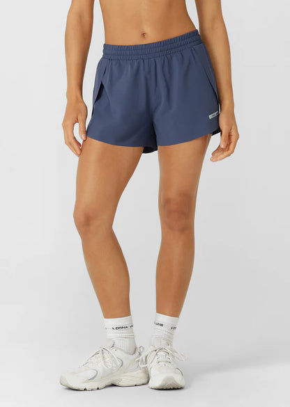 LORNA JANE Lightspeed Phone Pocket Run Short - Navy