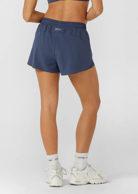 LORNA JANE Lightspeed Phone Pocket Run Short - Navy