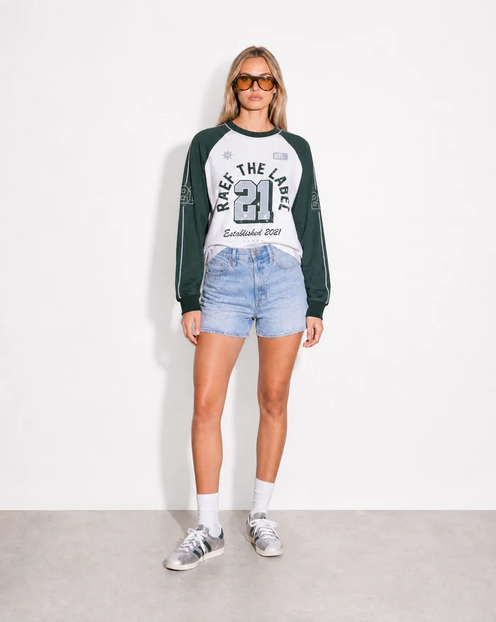 RAEF - Lou Oversized Raglan - White
