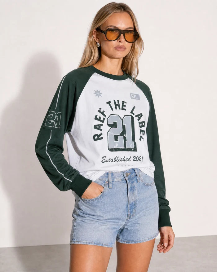 RAEF - Lou Oversized Raglan - White