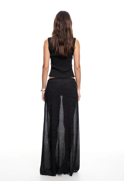 Lioness Ford Top - Onyx Polka