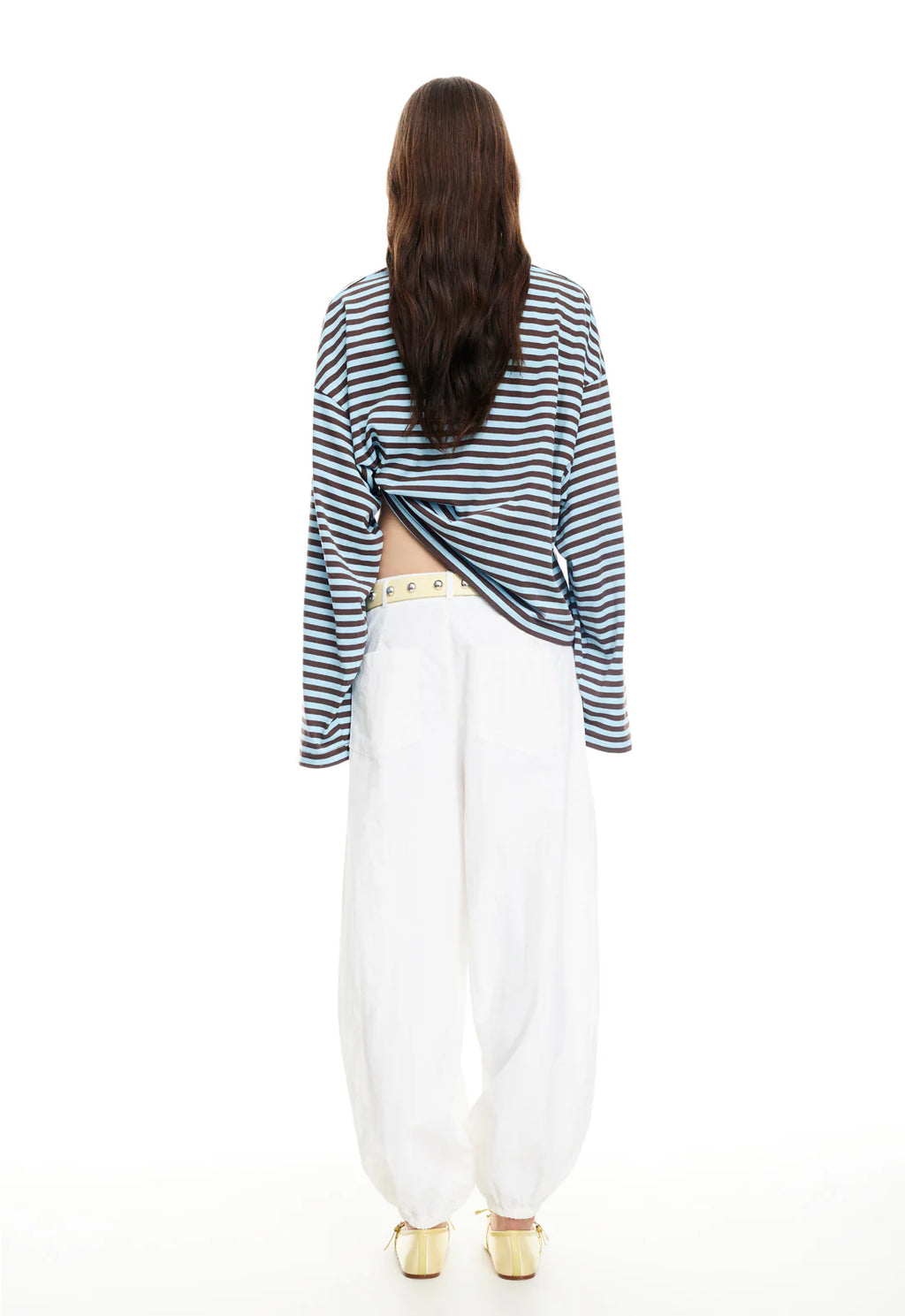 LIONESS Bloom Long Sleeve - Chocolate Sea Stripe