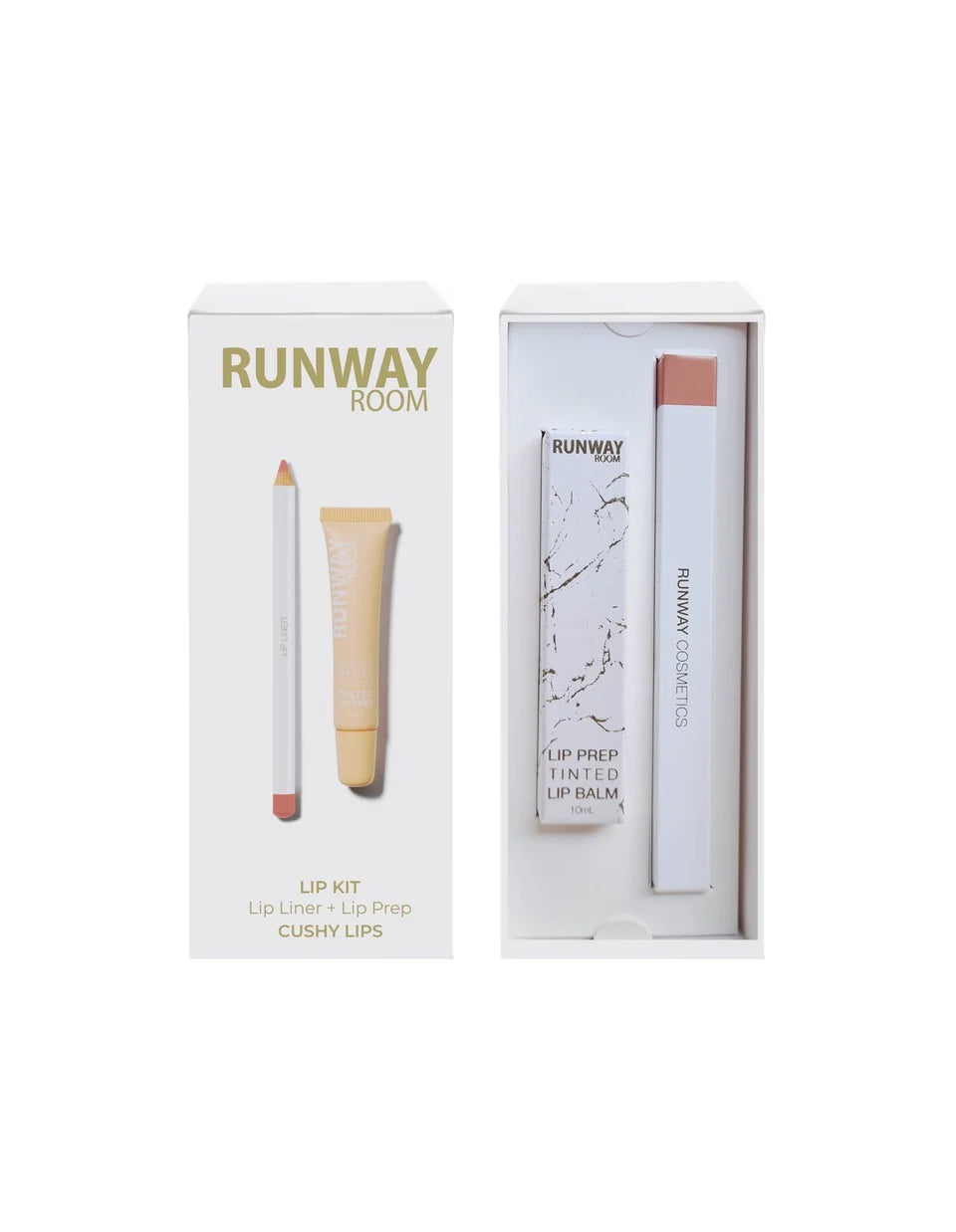 LIP KITS - Lip Prep + Lip Liner -Cushy lips