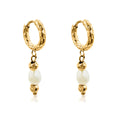 EVER - Midnight Run Pearl Huggie Earrings