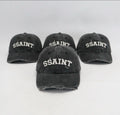 SŚAINT Acid Wash Black & Cream Cap