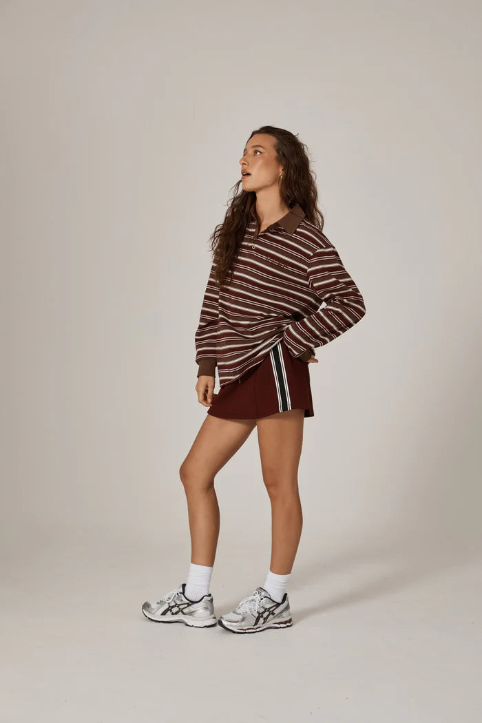 RAEF THE LABEL Bobbie Relaxed Rugby Shirt
