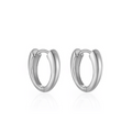EVER Rematch Silver Huggie Earring