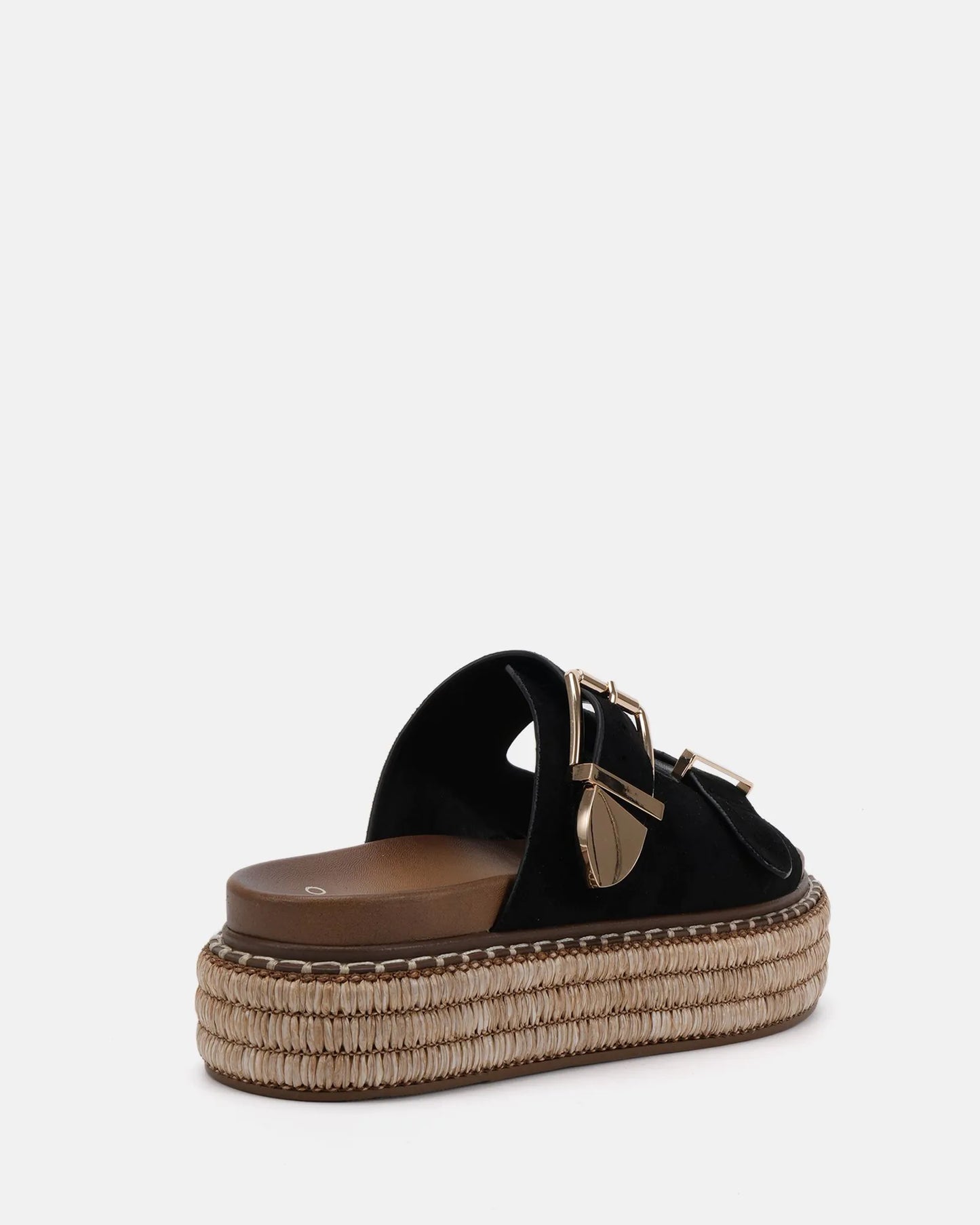 NOVO Sazkia Black Suede Sandal