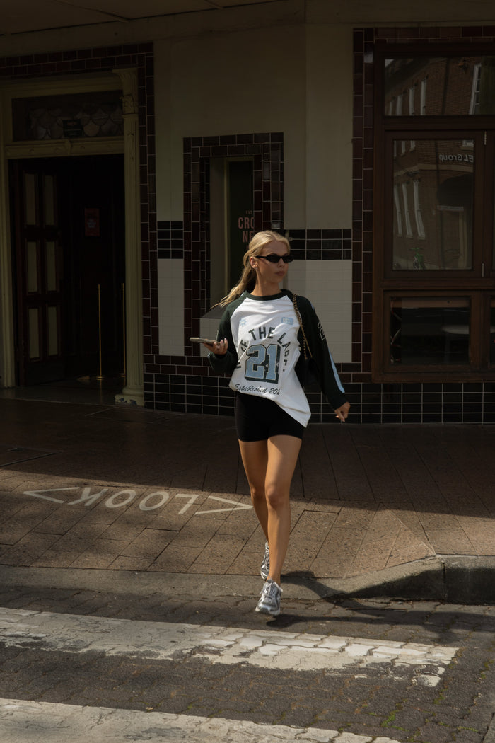 RAEF - Lou Oversized Raglan - White