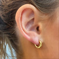 EVER - Trackside Gold Huggie Earrings