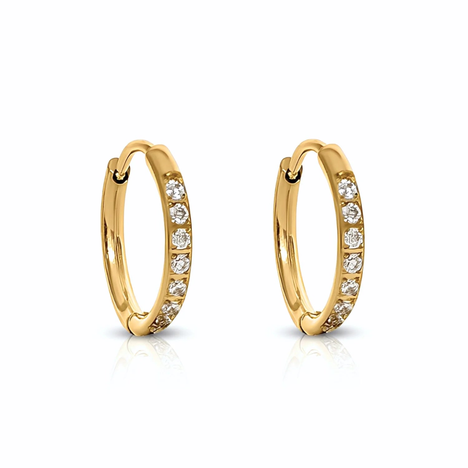 EVER Transition Gold Huggie Earrings 8mm