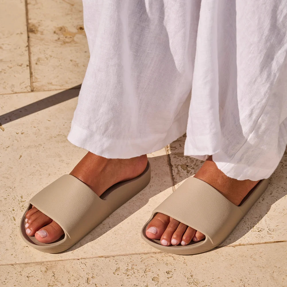 Taupe Arch Support Slides