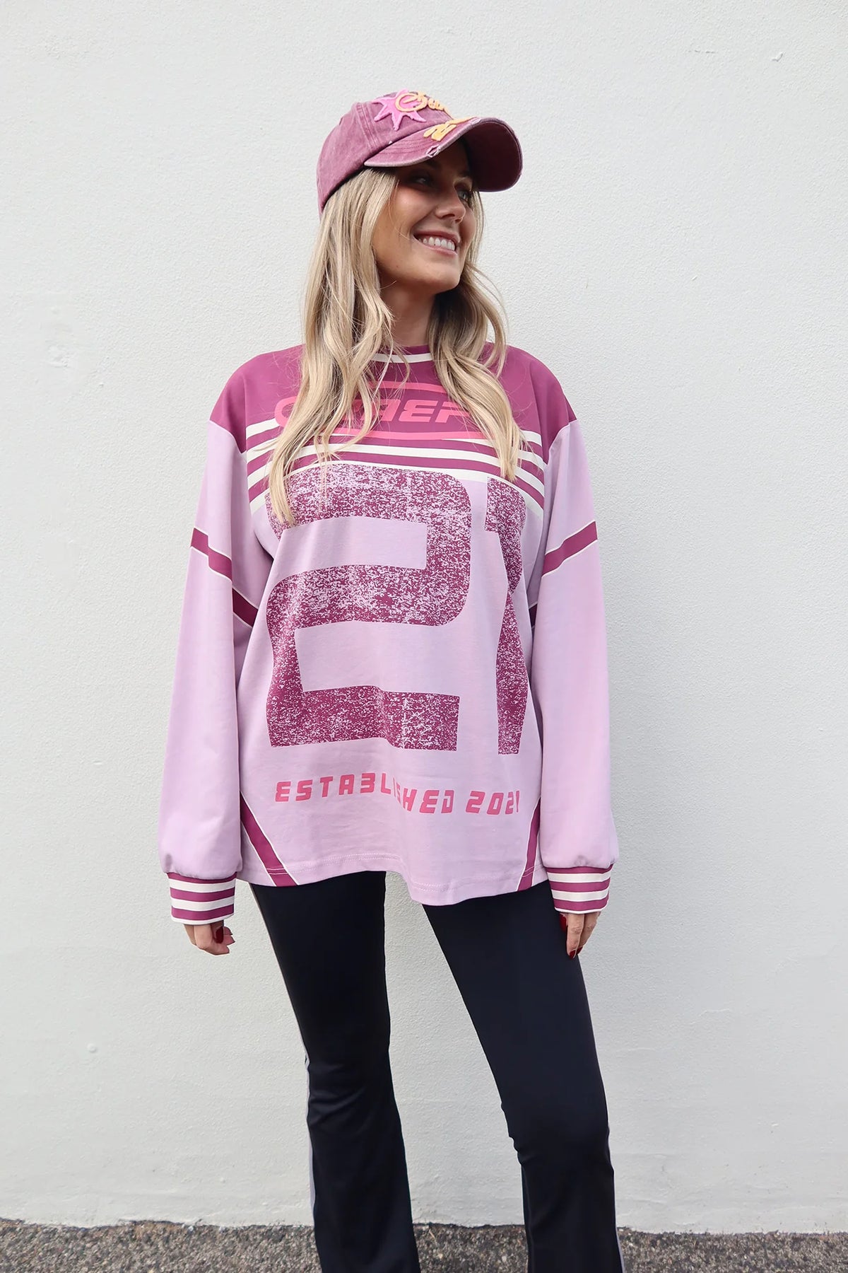 RAEF - Asha LS Tee Dusty Pink Multi
