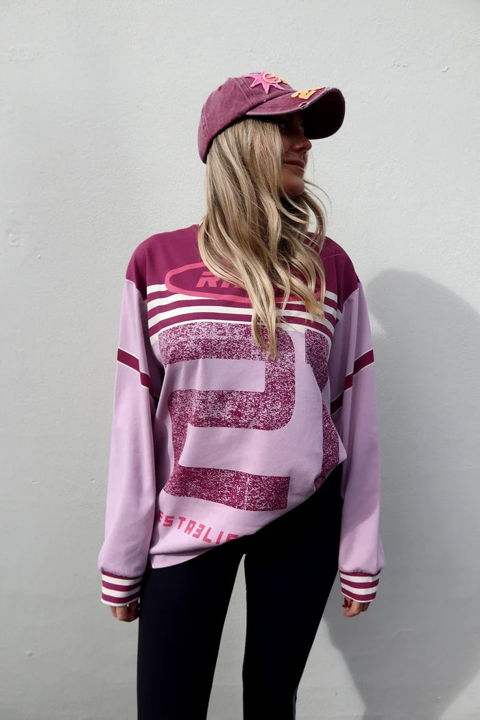 RAEF - Asha LS Tee Dusty Pink Multi