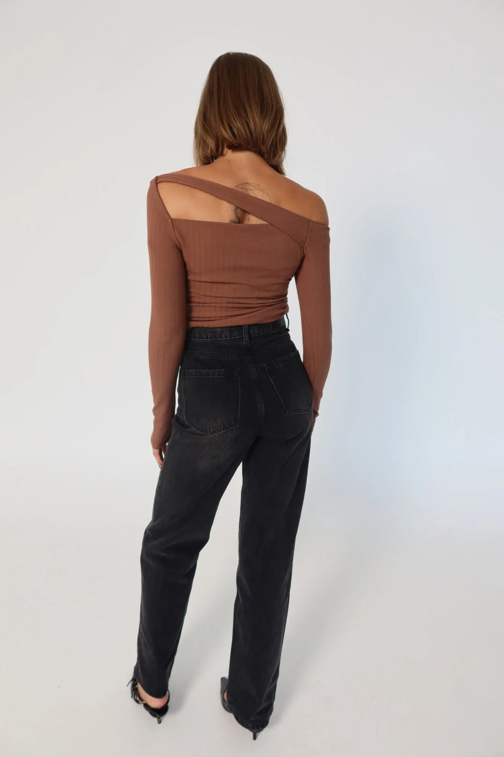 RAEF Bailey LS Top - Mocha Mouse