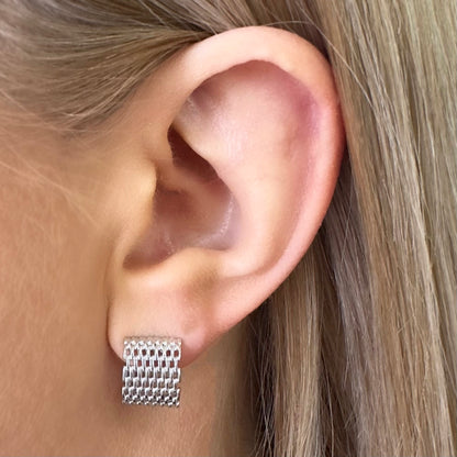 EVER Broadway Silver Hoop Earrings