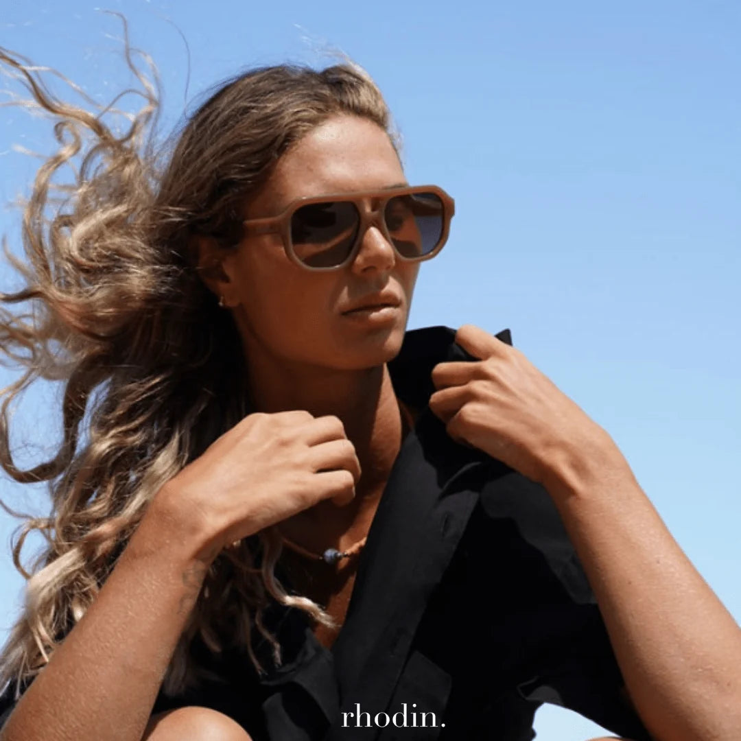 RHODIN - Charlie Caramel Sunglasses - LUXE RANGE