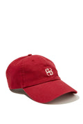 CERES Pip Everyday Cap - deep red/ecru stitch