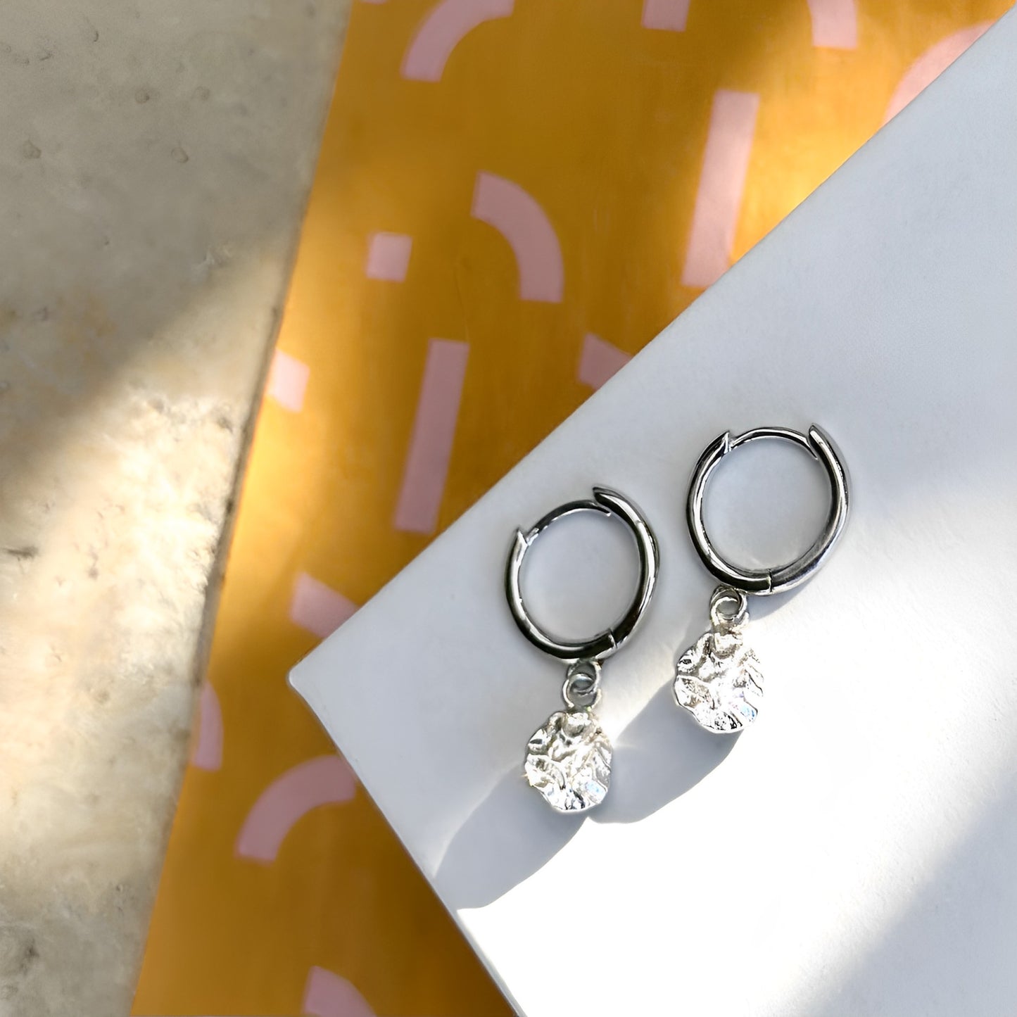 EVER Harmony Silver Huggie Earrings