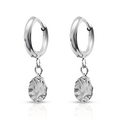 EVER Harmony Silver Huggie Earrings