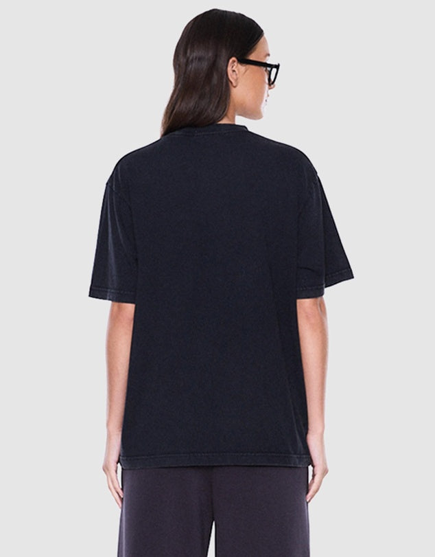 ENA PELLY - Ivy relaxed Tee - Vintage Black & EP Cheetah
