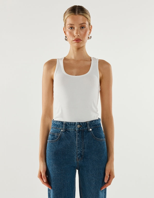 MADISION THE LABEL Blake Tank - White