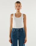MADISION THE LABEL Blake Tank - White