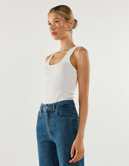 Madison The Label Blake Tank - White