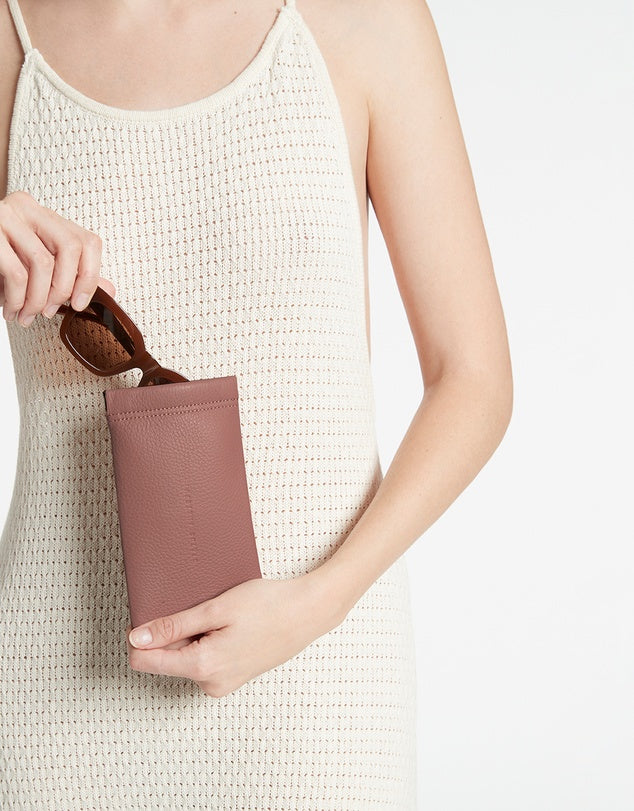 STATUS ANXIETY - Keepsake Sunglasses Case - Dusty Rose
