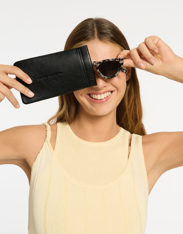STATUS ANXIETY - Keepsake Sunglasses Case - Black