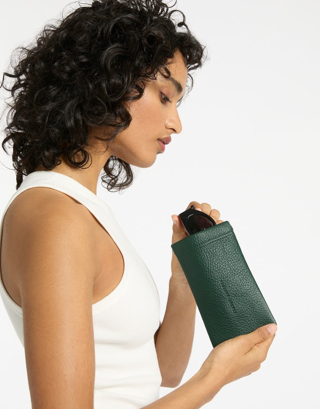 STATUS ANXIETY - Keepsake Sunglasses Case - Teal
