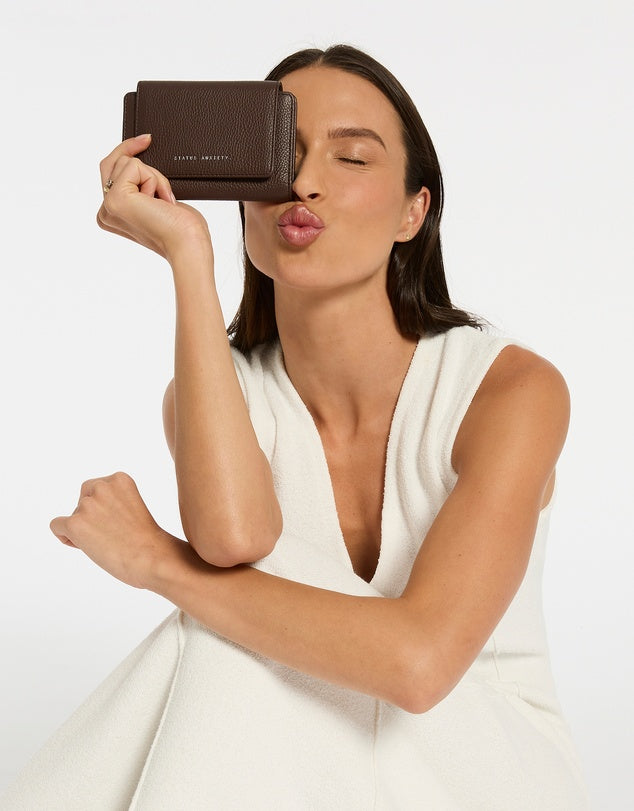 STATUS ANXIETY - Visions Wallet - Cocoa