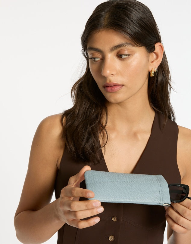 STATUS ANXIETY - Keepsake Sunglasses Case - Powder Blue