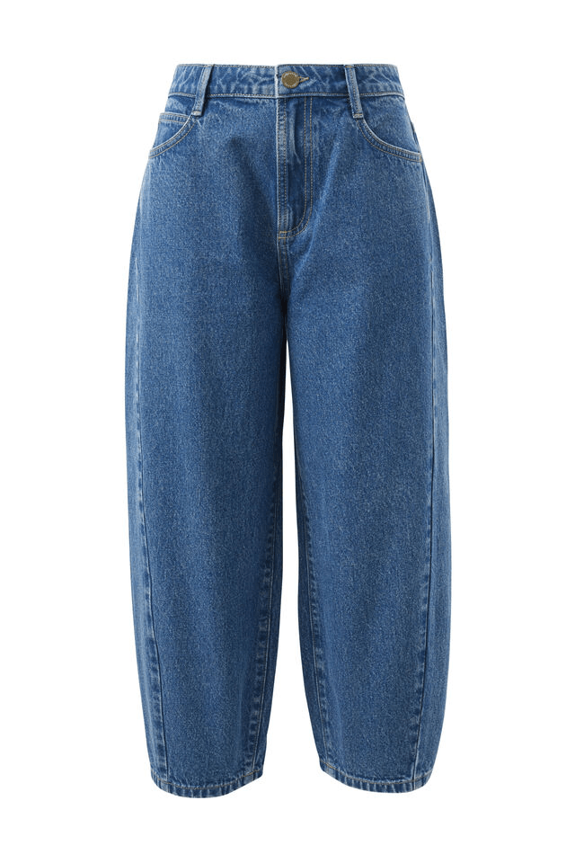 CERES - MAGGIE TAPERED BARREL JEAN/FRESH INDIGO