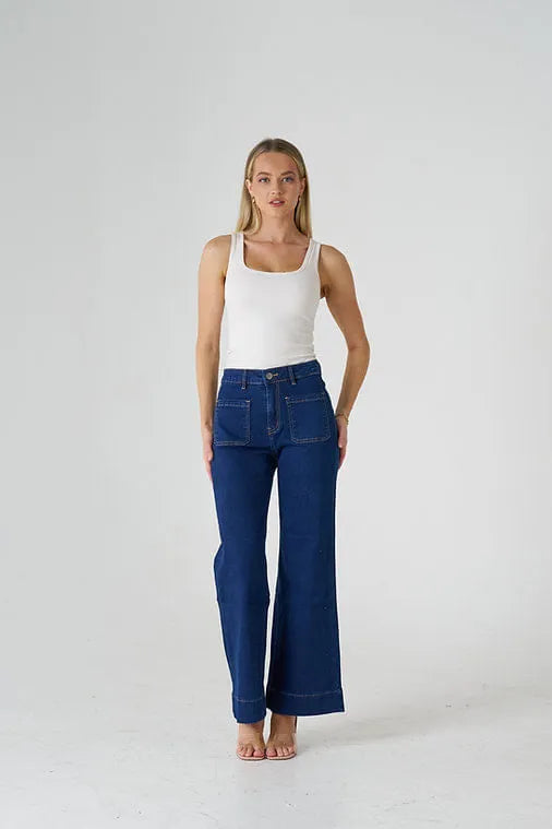WAKEE - Sailor Jeans indigo
