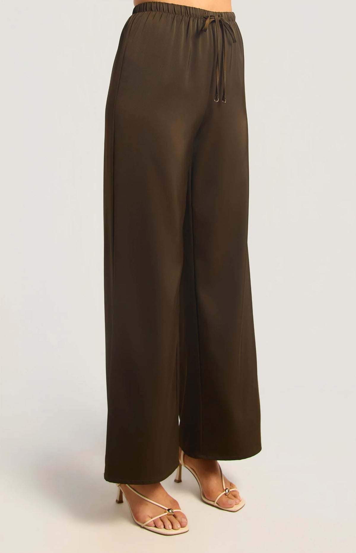 Wide Leg Satin Pants