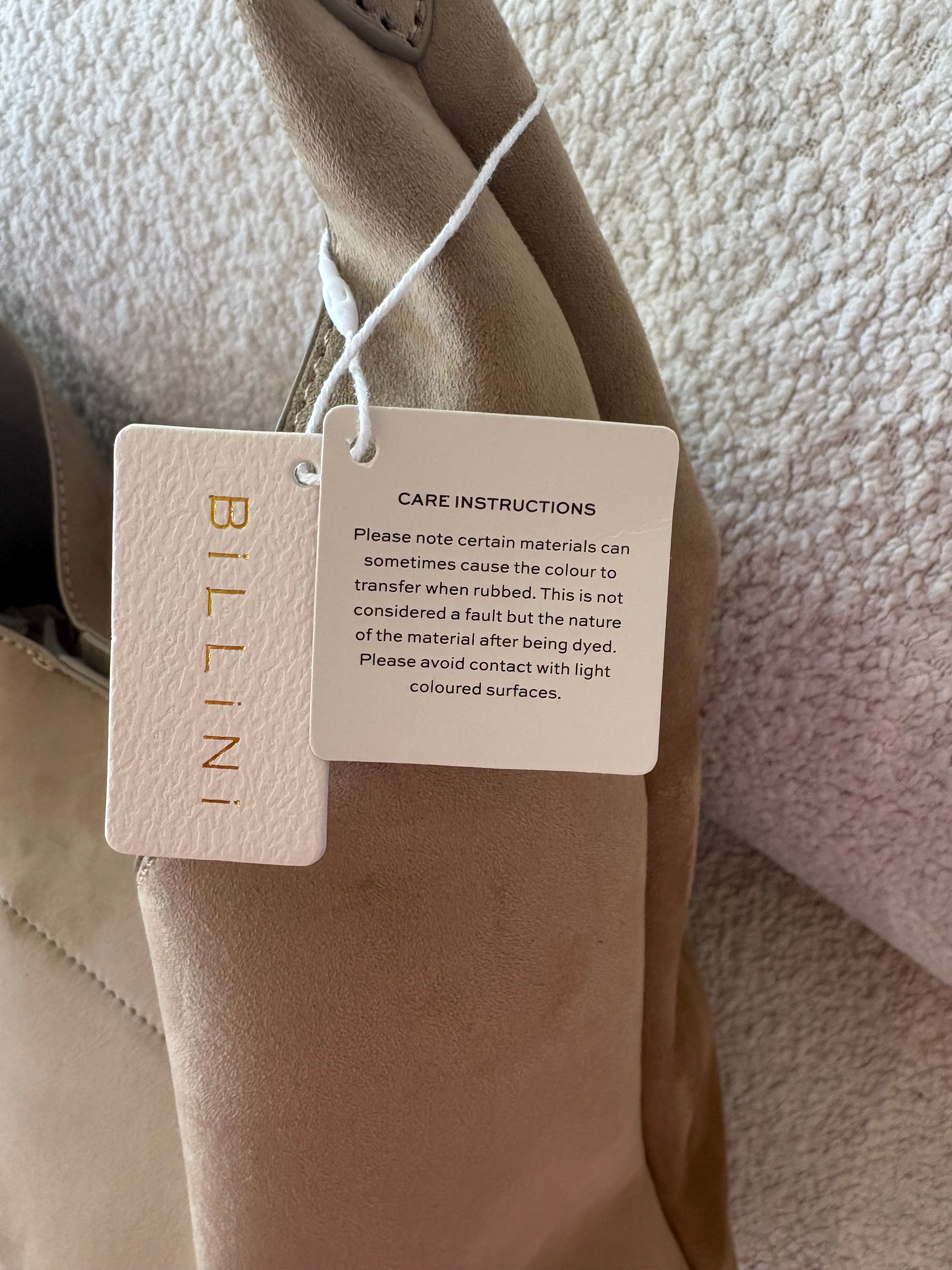BILLINI Remi Shoulder Bag Stone Suede