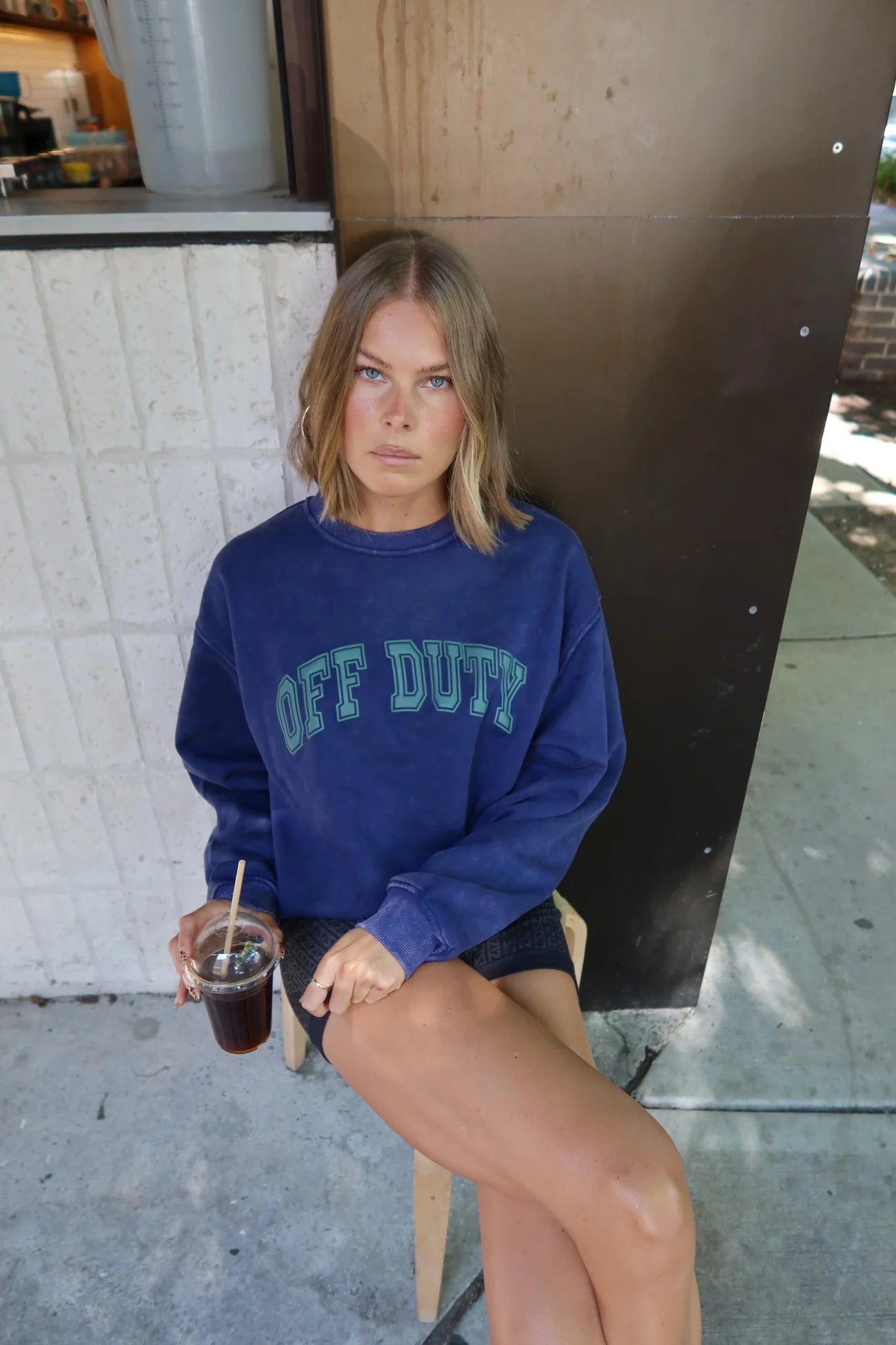 RAEF Maci Relaxed Sweater - Classic Blue