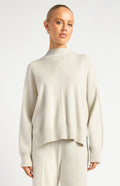 STYLE STATE - Front seam detail mock neck knit jumper