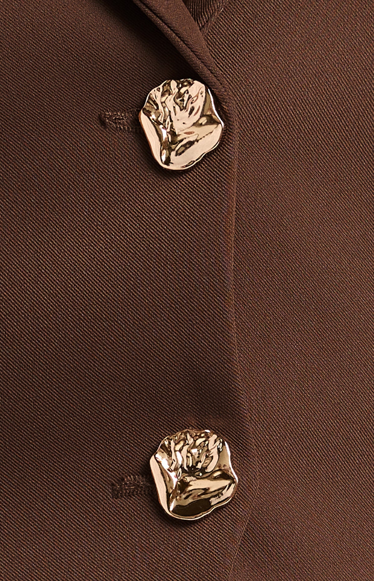 ZALI Pleated Cinch Waist Set With Gold Button Top And Pants
