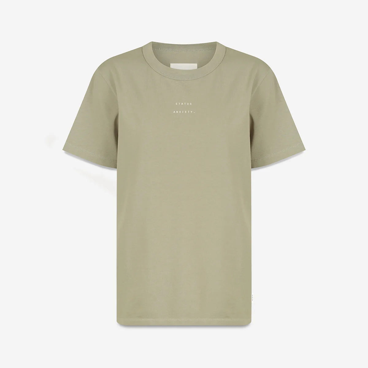 STATUS ANXIETY Feels Right Logo - Women's Tee / Washed Sage